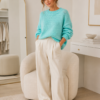 sweter baby blue